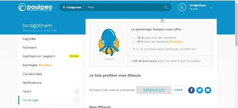 Le cashback chez poulpeo, (nouvelle vidéo en description)- gagner de l’argent lors de vos achats😍 😍 Le cashback chez poulpeo, (nouvelle vidéo en description)- gagner de l’argent lors de vos achats😍 😍