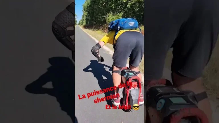 acceleration avec une sherman Veteran #gyroroue #wheel #wheelers #accelaration #sherman
