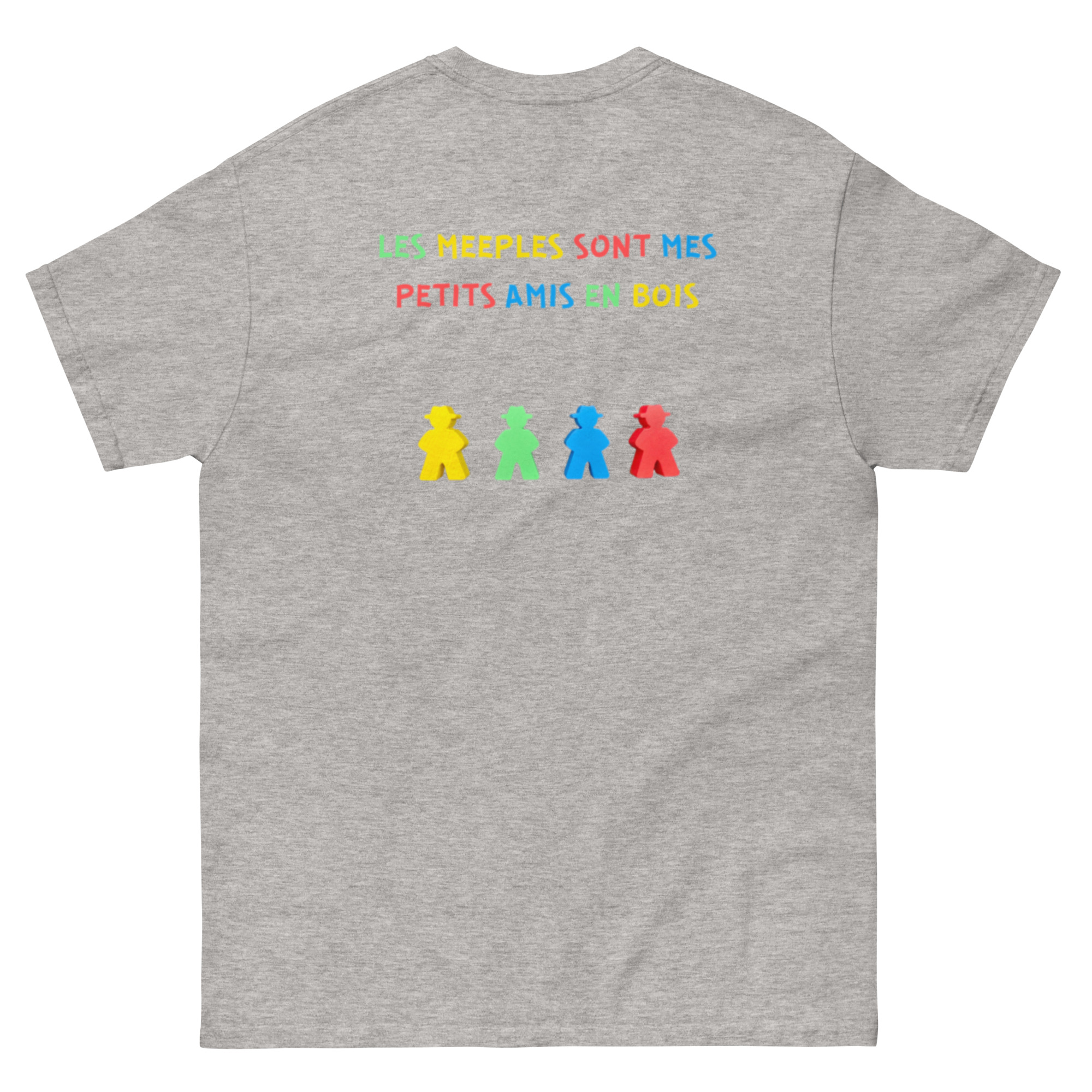 T-shirt les meeples sont mes petits amis en bois dos – Image 6