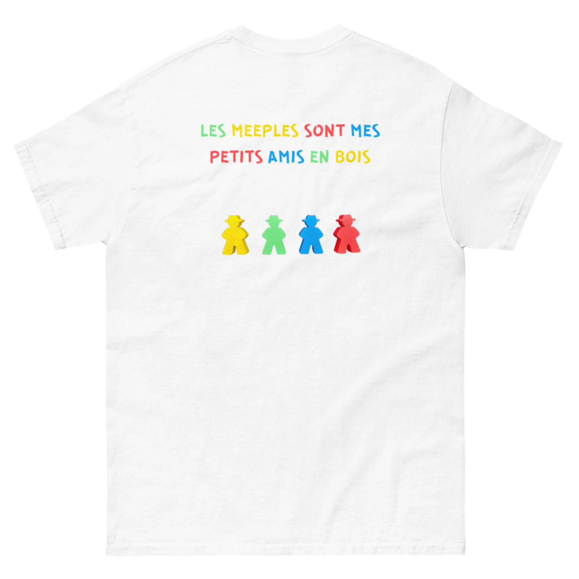 T-shirt les meeples sont mes petits amis en bois dos – Image 8