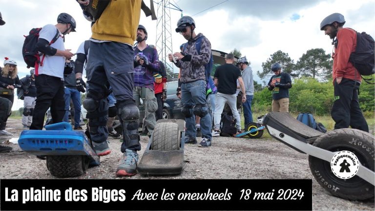 la plaine des Biges avec les onewheels vidéo proposé par  expliquemoica