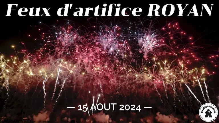 Intégral du FEUX D&rsquo;ARTIFICE à ROYAN 15 AOUT 2024