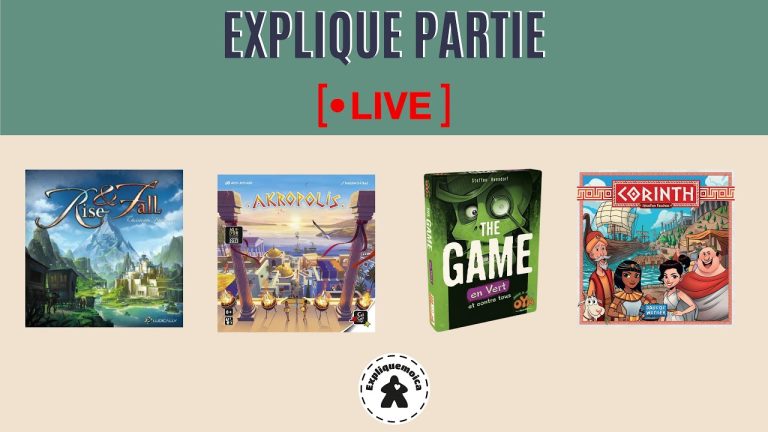 EXPLIQUE PARTIE  RISE & FALL – AKROPOLIS – THE GAME – CORINTH