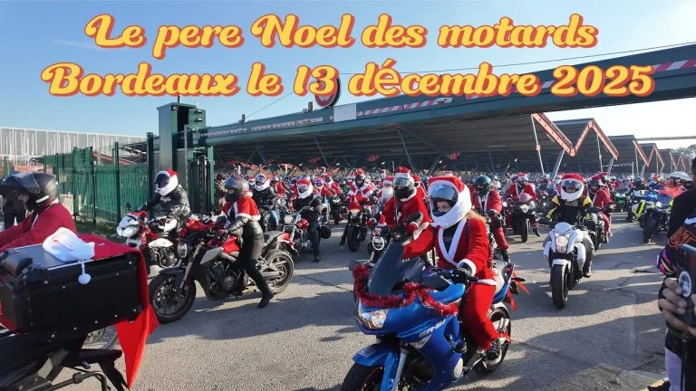 Le père Noël des motards à Bordeaux le 13 décembre 2025 – Le Résumé –